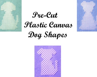 Pre-cut Dog Plastic Canvas Shapes