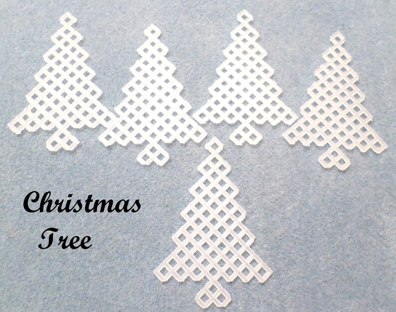 Precut Plastic Canvas Shapes Christmas Theme Etsy