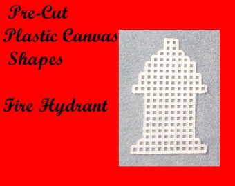 Pre-cut Plastic Canvas Fire Hydrant Shapes