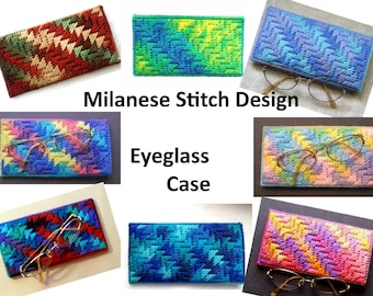 Clearance - Milanese Stitch Design Eyeglass Case