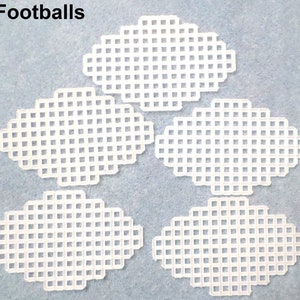 Pre-cut Sports Themed Plastic Canvas Shapes football