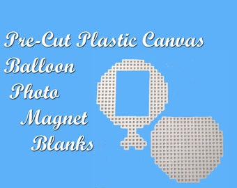 Pre cut Balloon Photo Magnet Plastic Canvas Shapes