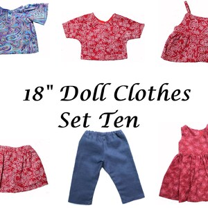 18 in Doll Clothes Set Ten