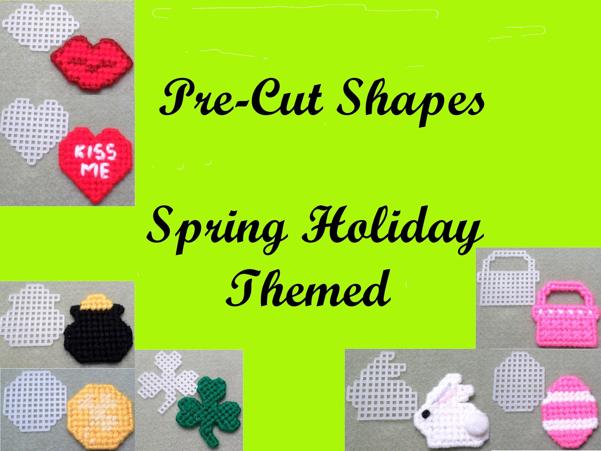 Precut Plastic Canvas Shapes Spring Holidays Etsy