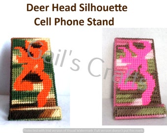 Deer Head Silhouette Cell Phone Stand