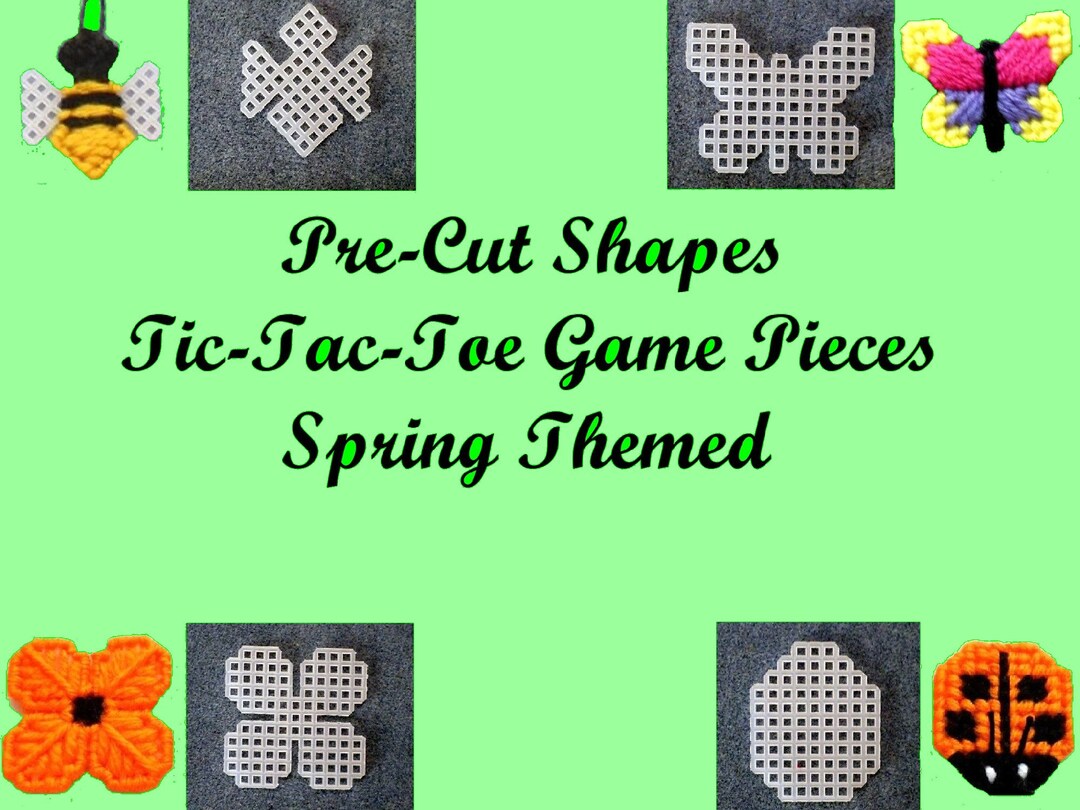 Precut Plastic Canvas Shapes Spring Etsy