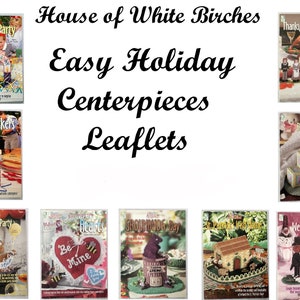 Easy Holiday Centerpieces Plastic Canvas Leaflets  Set 1