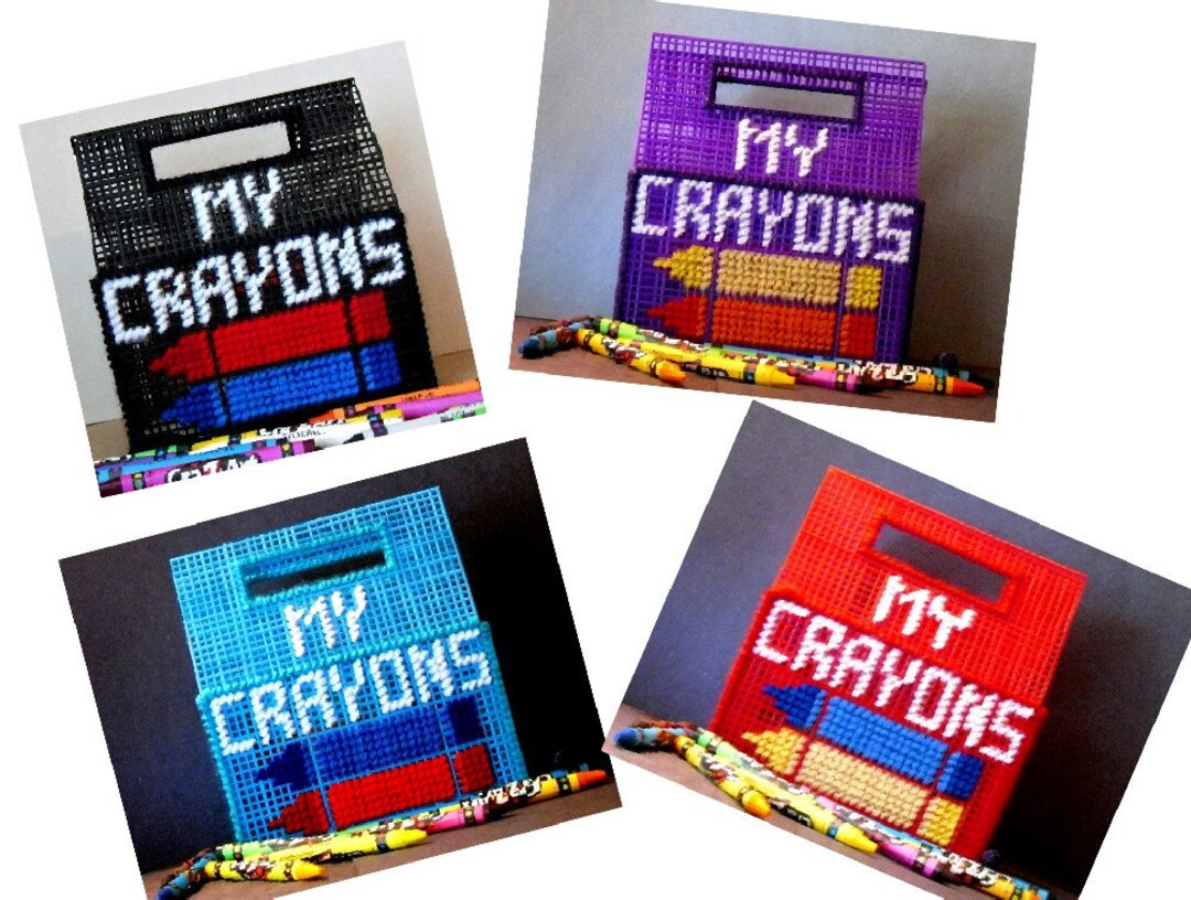 Clearance My Crayon Keeper Crayon Holder Crayon Storage Box Etsy
