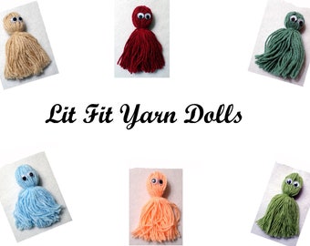 Solid Colors Lit Fit Yarn Dolls