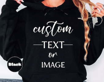 Custom Text Hoodie: Personalized Logo Outfit, Team Gifts