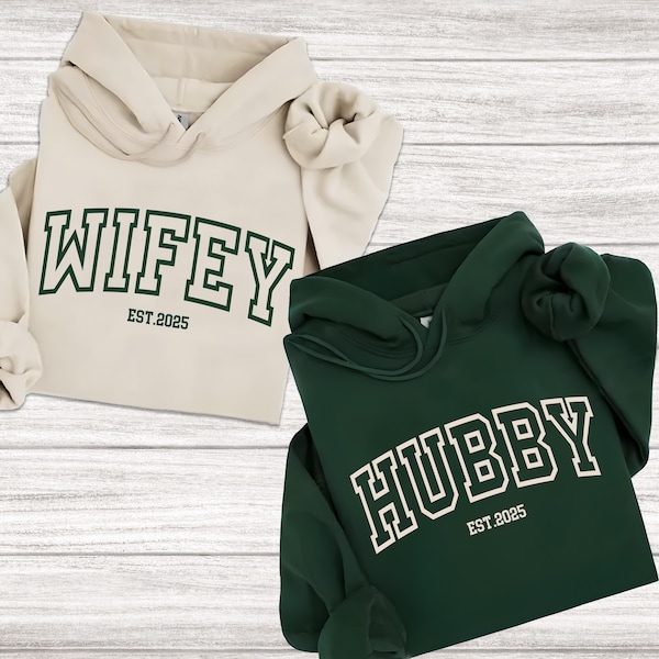Sudadera personalizada para esposa y esposo: sudadera personalizada a juego para parejas