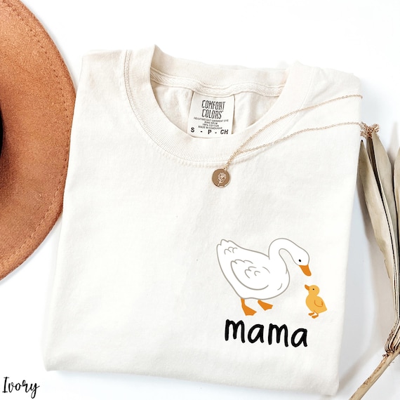 Comfort Colors Mama Duck with Ducklings T-shirt, Cute Mom Gifts, Mama Duck Shirt, Mothers Day Gifts, Cute Mom Outfit, Funny Tees