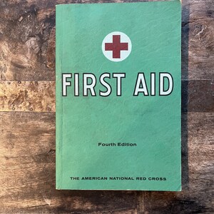 Vintage American National Rotes Kreuz Erste Hilfe Buch