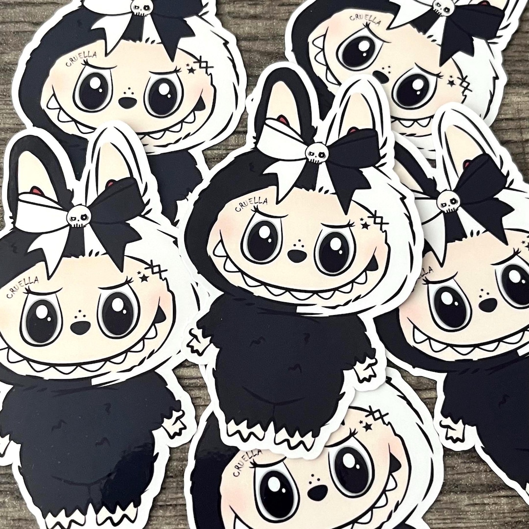Gothic Devil Bunny Sticker: Creepy Kawaii Vinyl Decal - Etsy