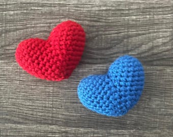 Crochet Heart Plushie | Handmade Amigurumi Love Gift