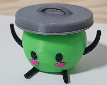Stardew Valley Junimo Spirit's Eve figurine | glow in the dark | Halloween | hat | witch | garbage can | straw | costume | forest sprite