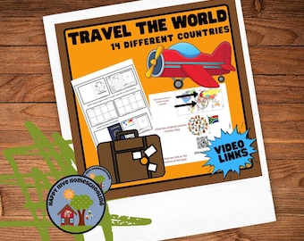 STUCK AT HOME? Take a Virtual Vacation! -   Homeschool Curriculum printables