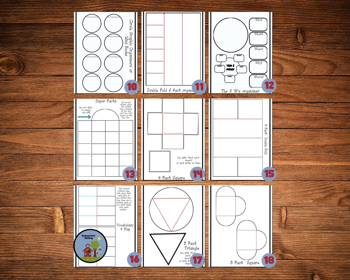 Interactive Notebook &amp; Lapbook Template Pack Homeschool | Etsy