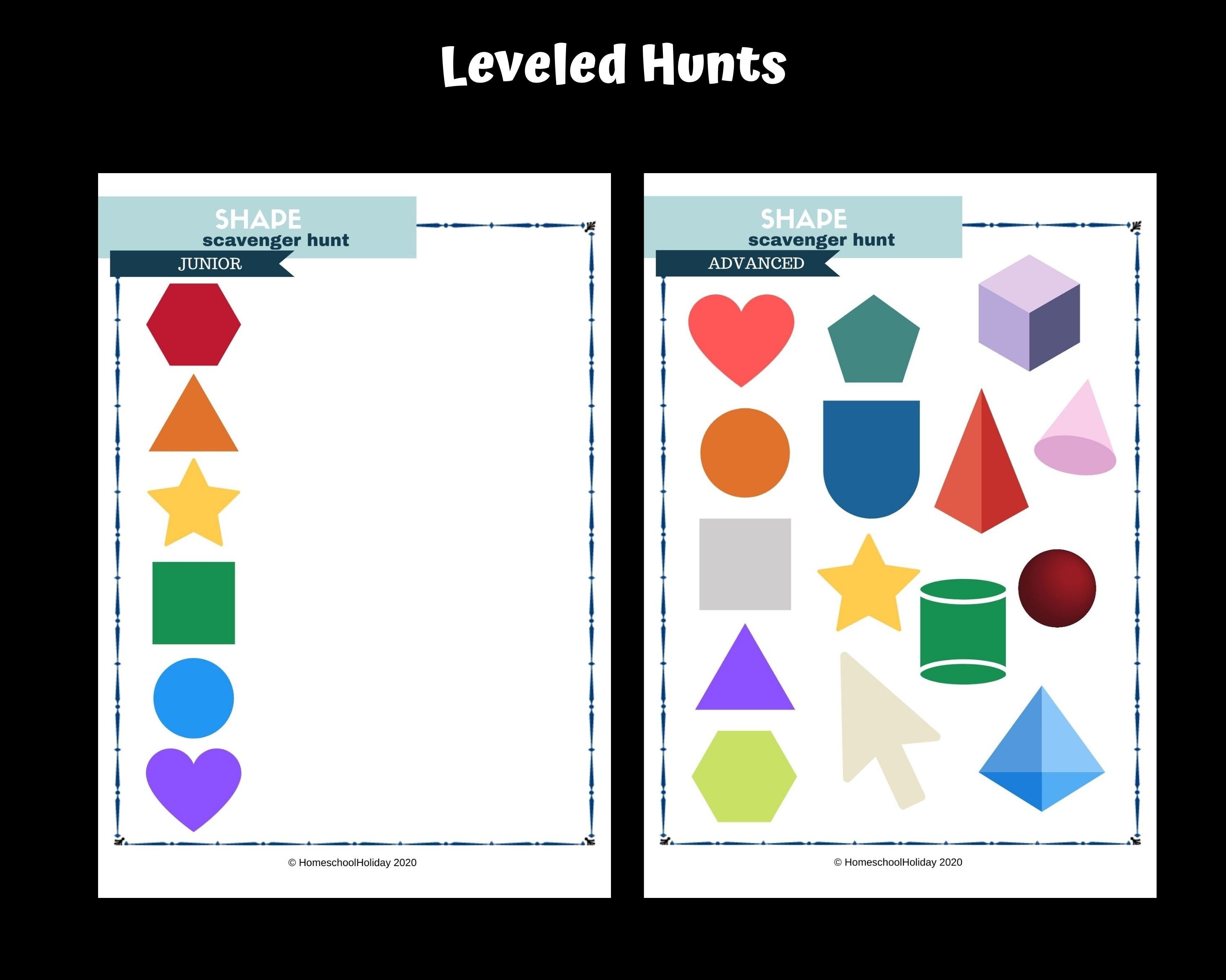 Printable Scavenger Hunts 25 Different Homeschool Curriculum Printables ...