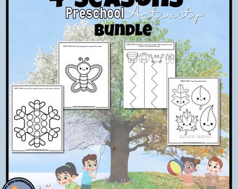 Homeschool Preschool Seasons Activity Bundle