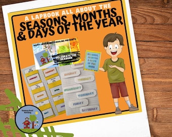 Lapbook for Seasons of the Year with Craft - Homeschool Curriculum