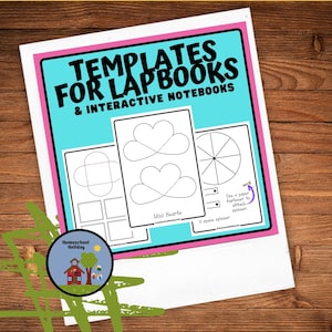 Interactive Notebook & Lapbook Template Pack Homeschool Curriculum image 1