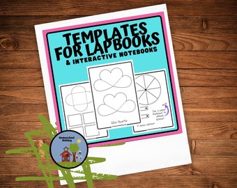 Interactief sjabloonpakket voor notitieboekjes en lapbooks - Homeschool-curriculum