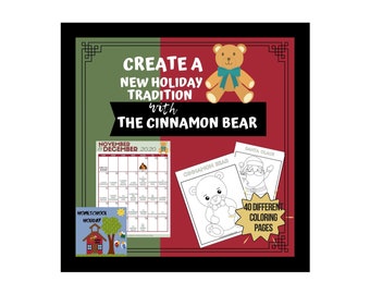 The Cinnamon Bear Listening Links and Coloring Book - Homeschool through the Holidays!