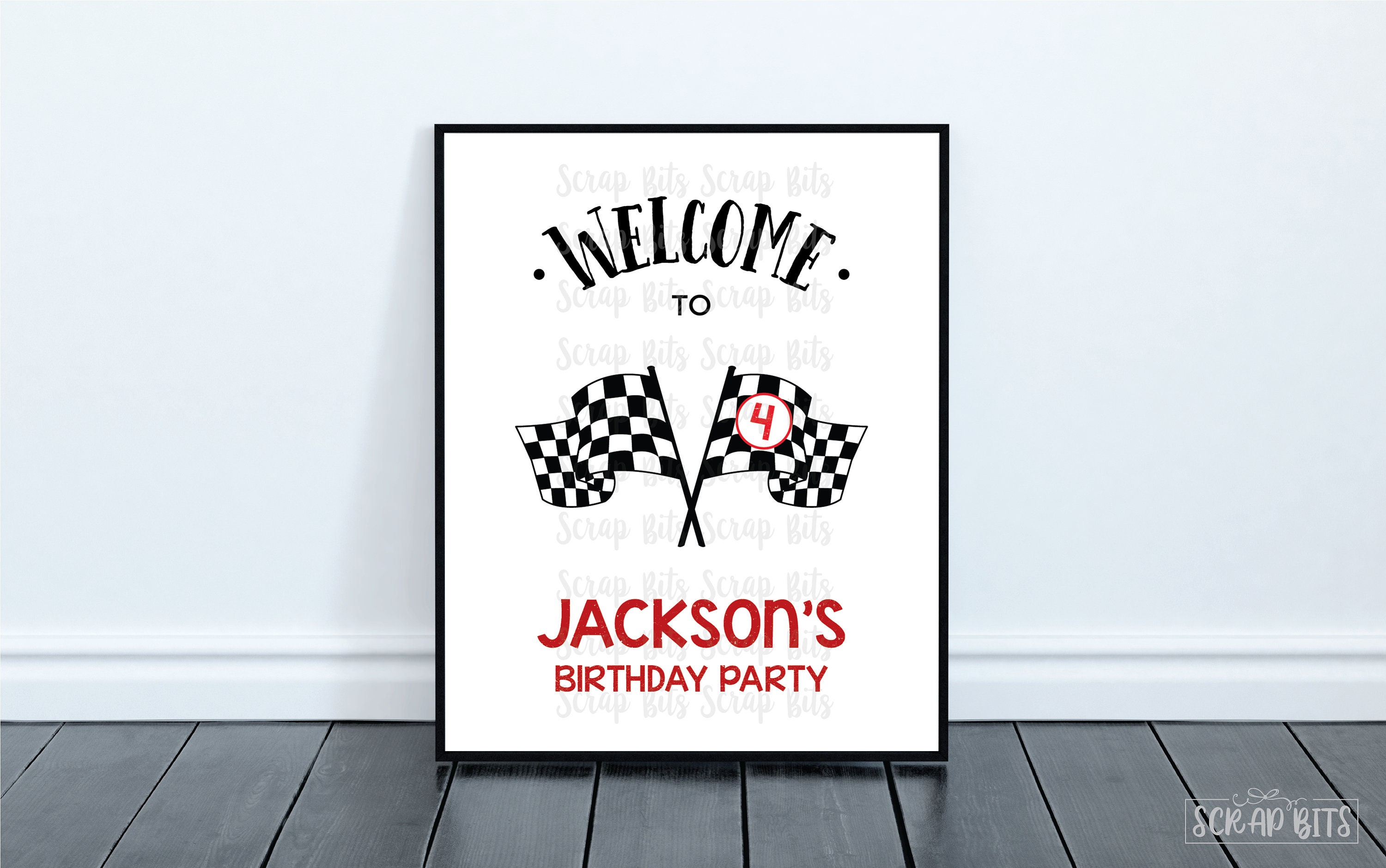 personalized printable racing party sign pit stop sign race etsy