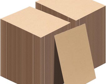 Láminas de cartón corrugado de 5 x 7 pulgadas, insertos planos para manualidades, embalaje, envíos, mudanzas, correo o maquetas, con soporte para fotos, paquete de 25