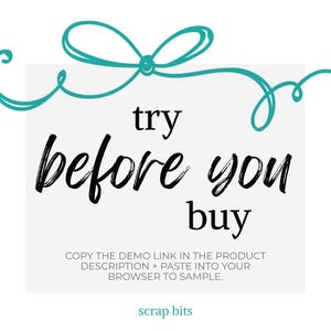 a sign that says try before you buy