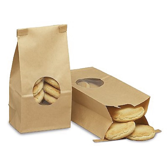 Hectáreas Casarse idea 10 bolsas de panadería KRAFT frontales con refuerzo en la - Etsy España