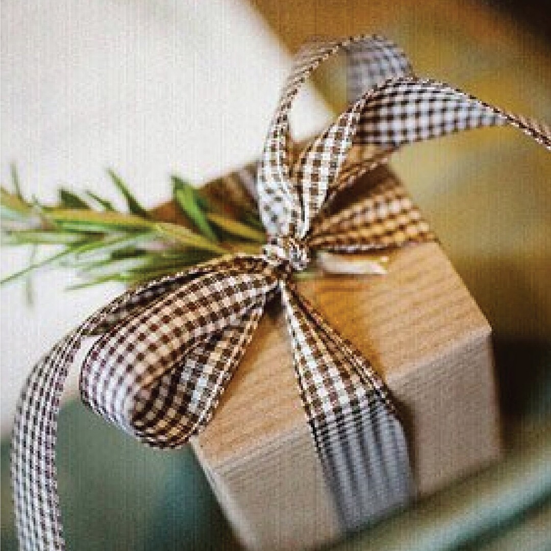 25 Kraft Pinstripe Gift Boxes, Square Kraft Party Favor Boxes, Wedding