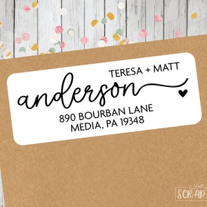 Cursive Address Labels, Free Script Address Labels . Personalized Return Address Labels