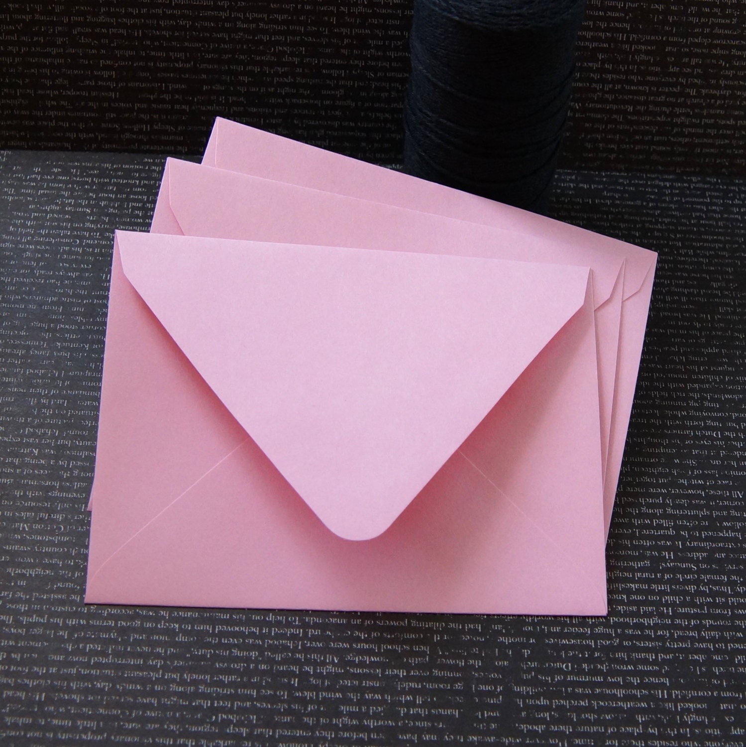 10 Pointed Flap A2 Envelopes in Blossom light Pink . 4 - Etsy