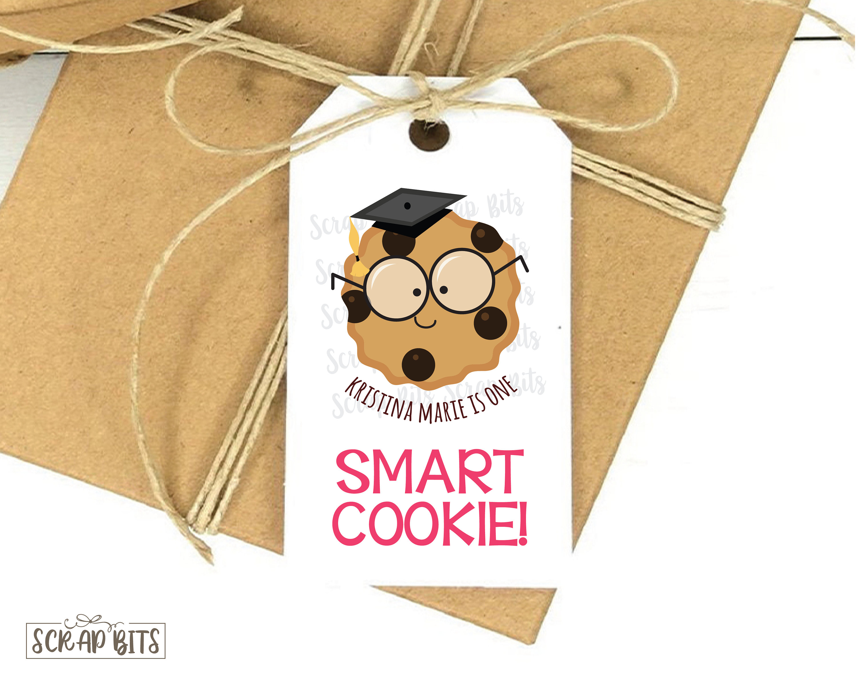 One Smart Cookie Favor Tags . Personalized Smart Cookie Tags . Etsy UK