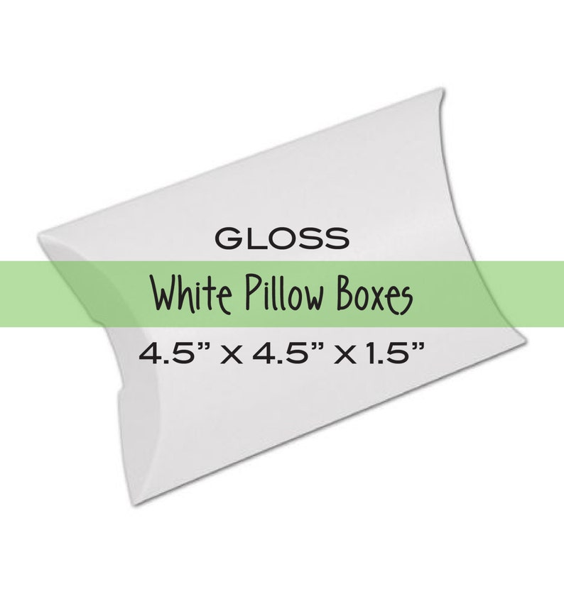 10 Medium Jewelry Packaging White Pillow Boxes For Treats Etsy