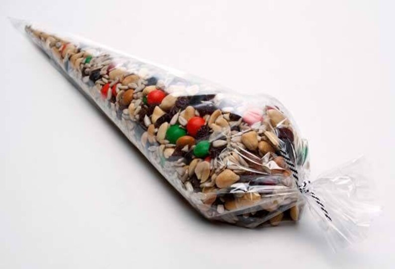 25 Clear Cone Bags . Clear Cone Favor Bags . 6 X 12 Inches Etsy