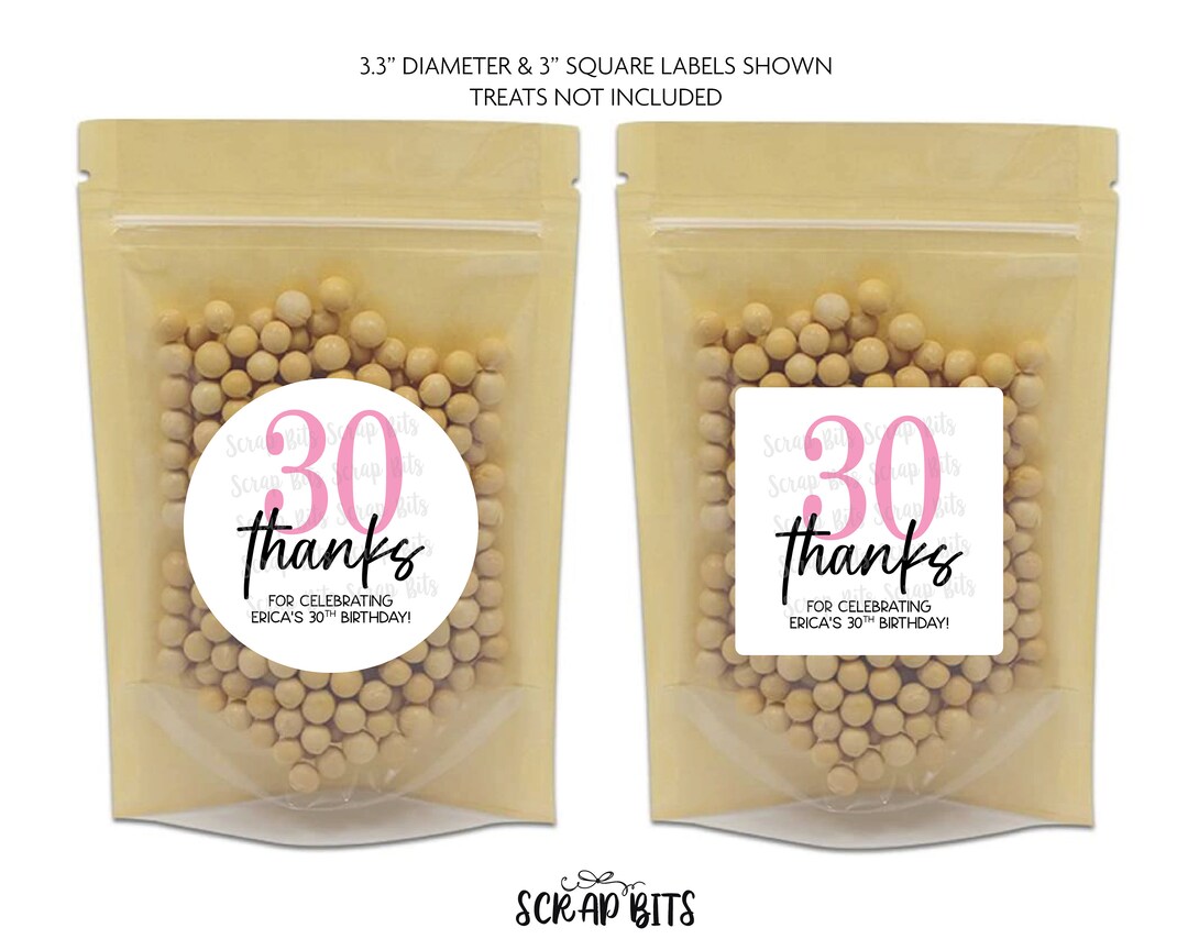 30th Birthday Gift Bag Milestone Party Celebration main image 0