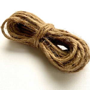 Natural Jute Twine, 4 ply, Natural Jute Craft Twine, 10 yards