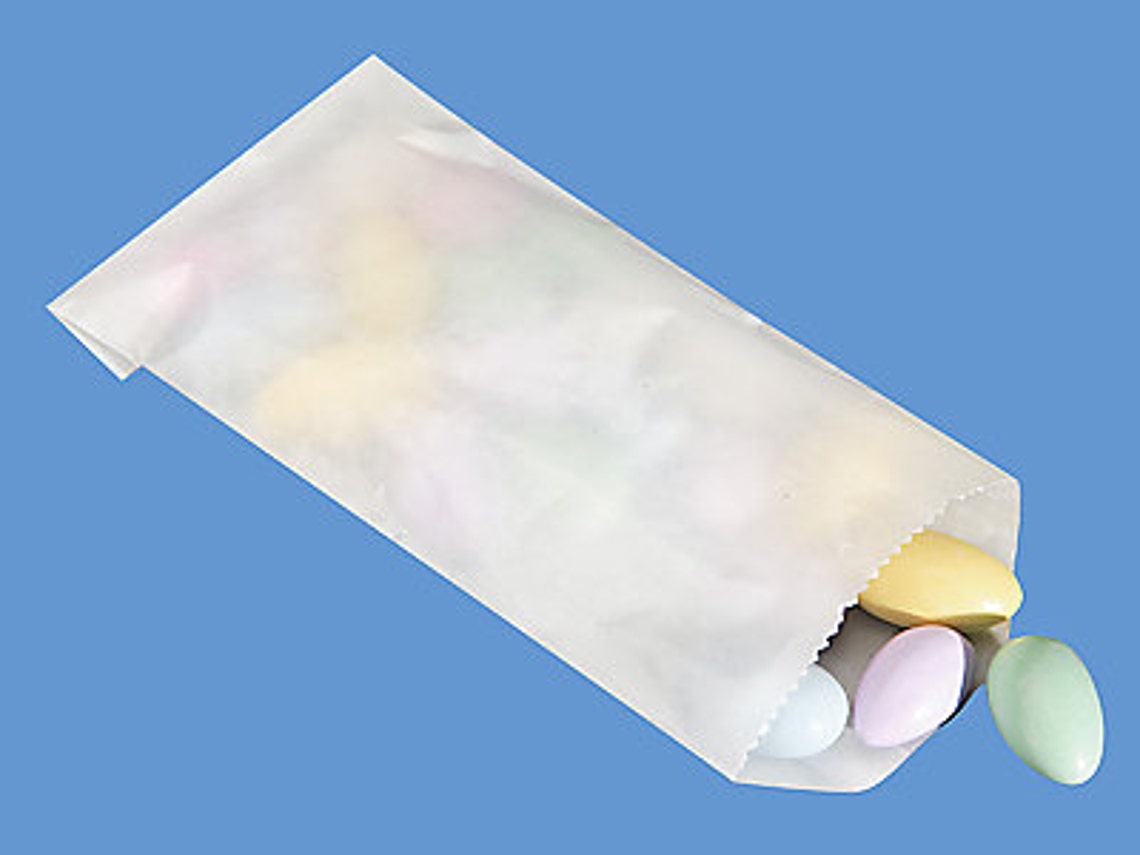 25 Small Glassine Bags . Flat Glassine Favor Bags or Treat Etsy
