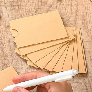 25 Mini Kraft Card Sleeves, Credit Card Envelopes, Gift Card Holder, 2.375" x 3.5"