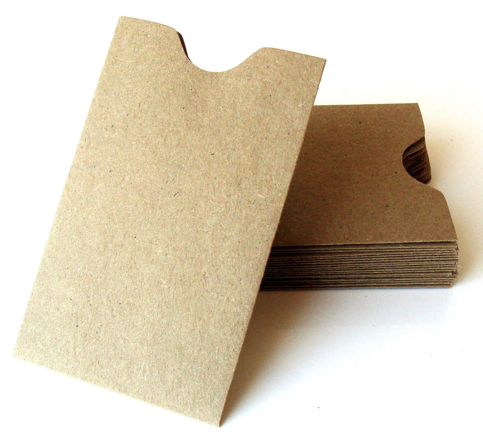 20 Mini Natural Kraft Card Sleeves . Brown Bag Sleeve Etsy