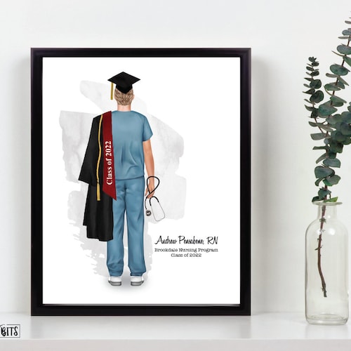 Personalized Nurse Graduation Print . Nursing School - Etsy