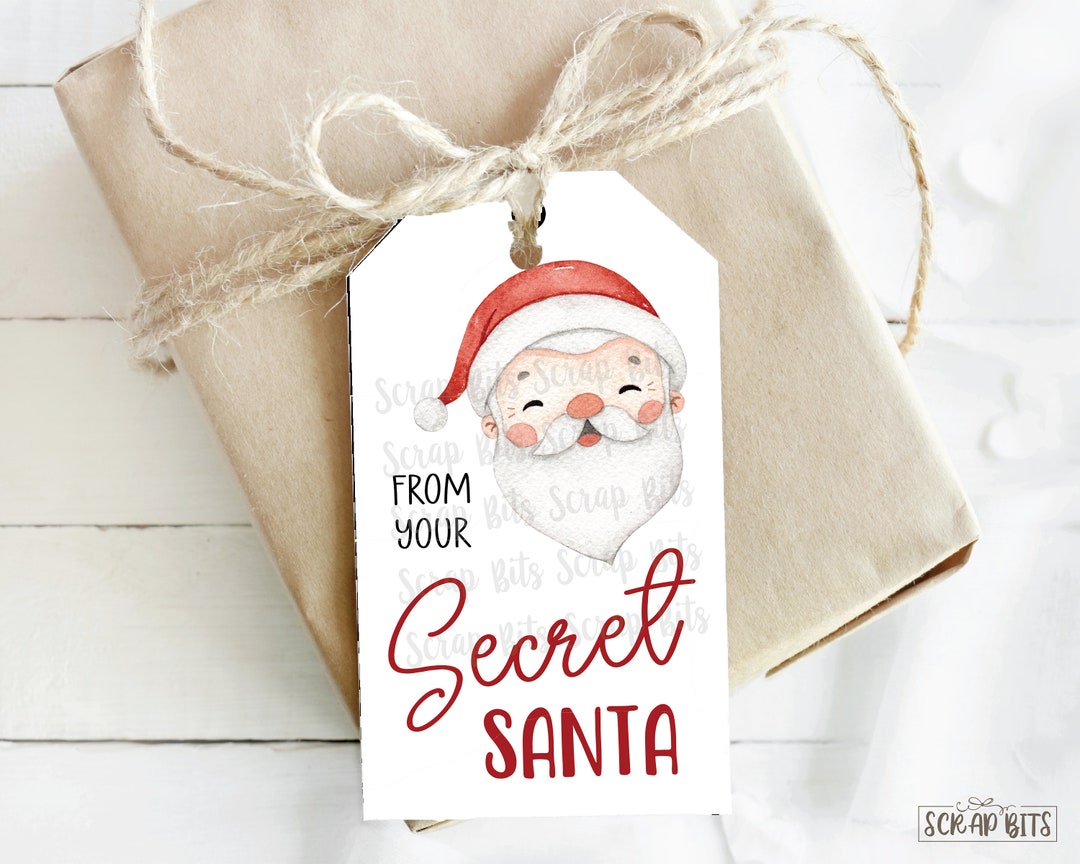 Personalized Gift Tags From Santa, Custom Gift Labels for