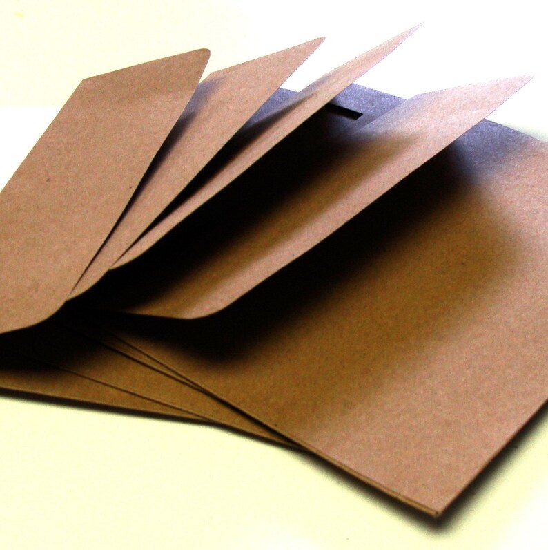 25 Natural Kraft RSVP Envelopes . 4bar Envelopes . 3.625 X Etsy
