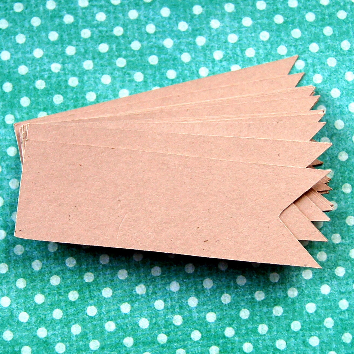 25 Flag Pennants in KRAFT Cardstock for DIY Scrapbooking Etsy