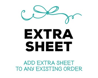 Add an Extra Sheet to Sticker Sheet Orders