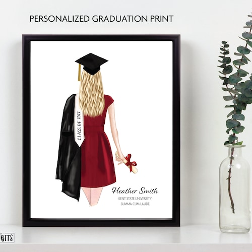 Personalized Graduation Print Graduation Gift for Her - Etsy