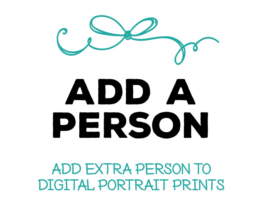 Add an Extra Person to Personalized Portrait Prints - Etsy